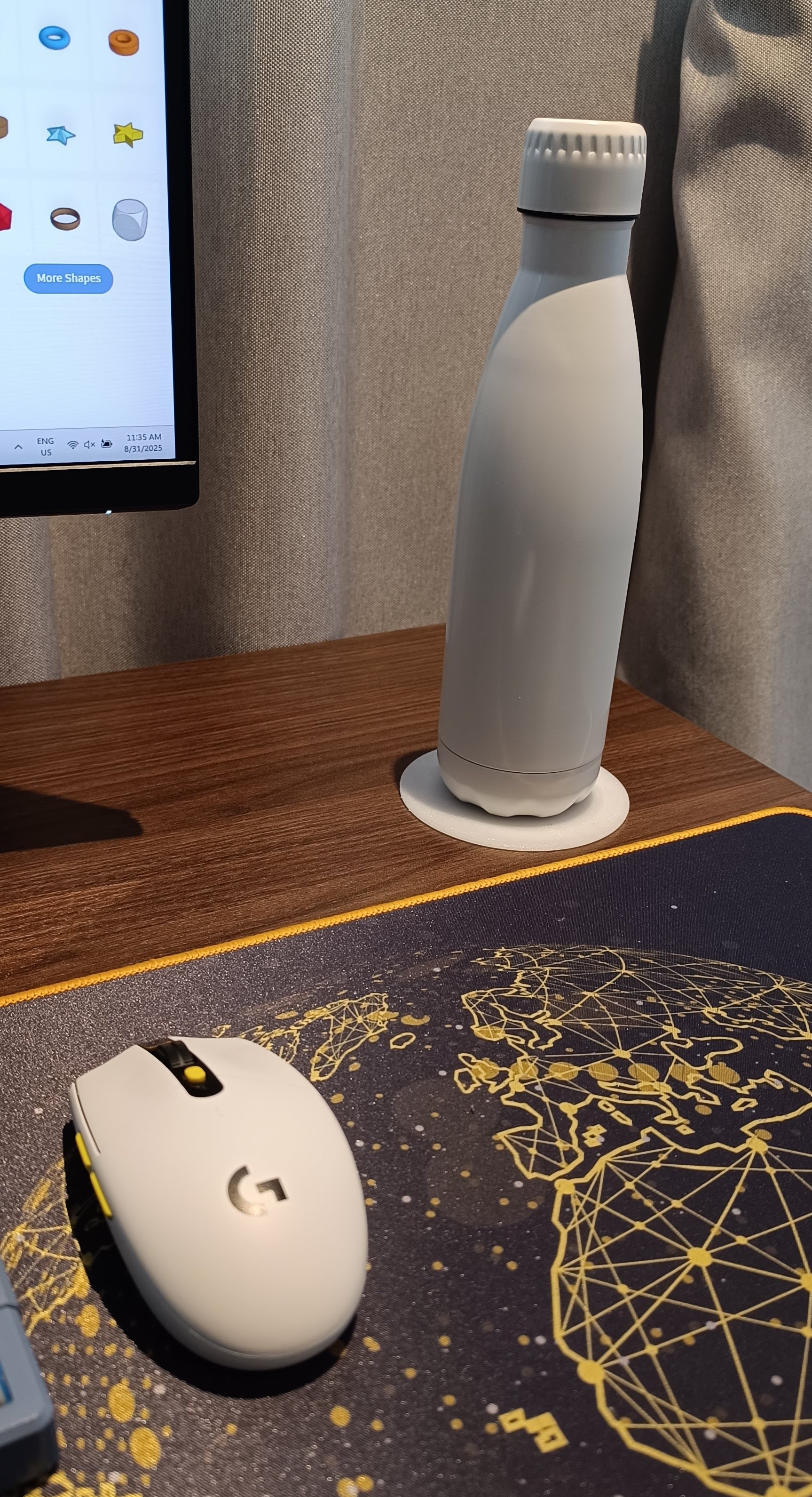 Cable Management Hole Coaster