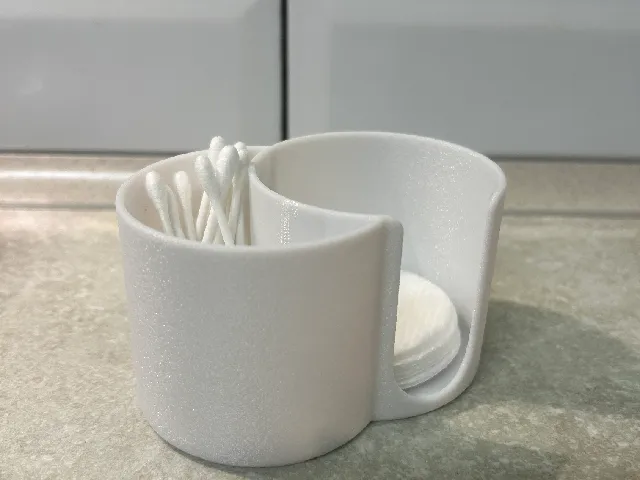 Cotton pads and sticks organizer