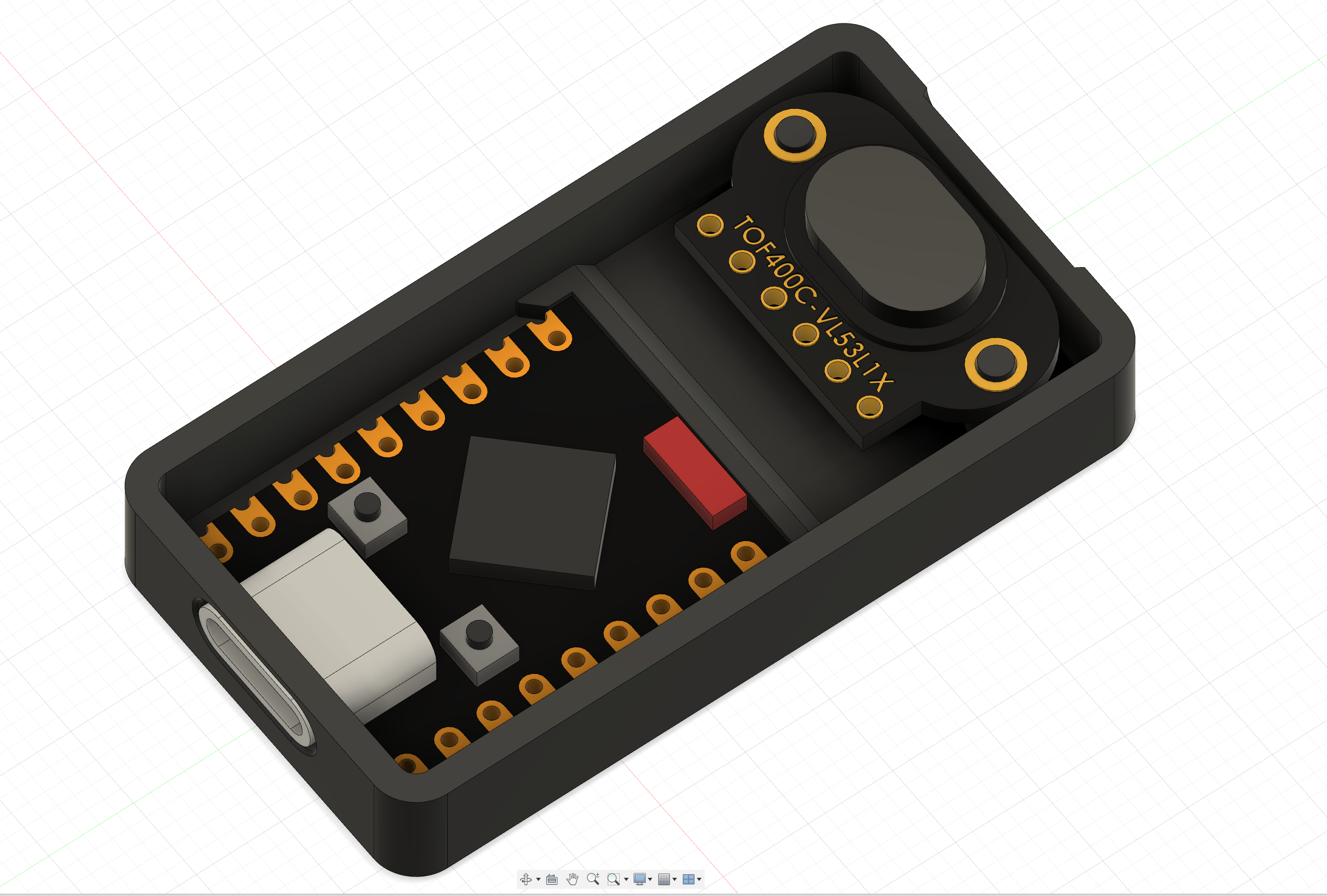 Time-of-Flight Case ESP32 C3 Super Mini + VL53L1X Time-of-Flight (ToF) ranging sensor for smart home