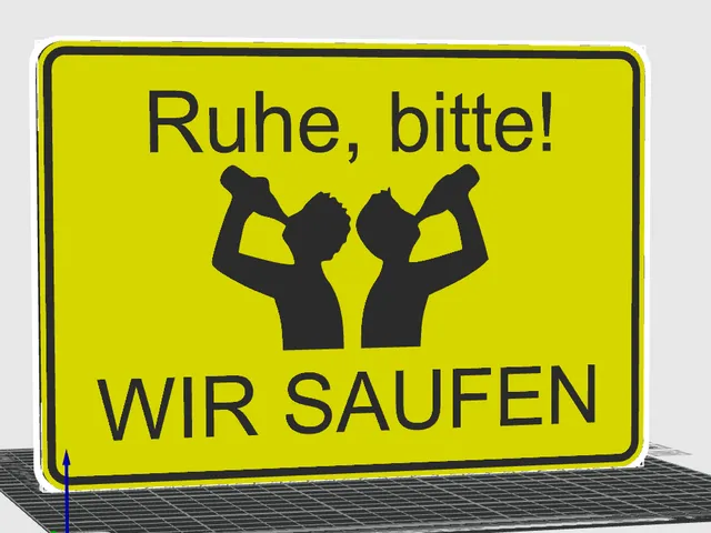 Bitte, Ruhe! WIR SAUFEN.