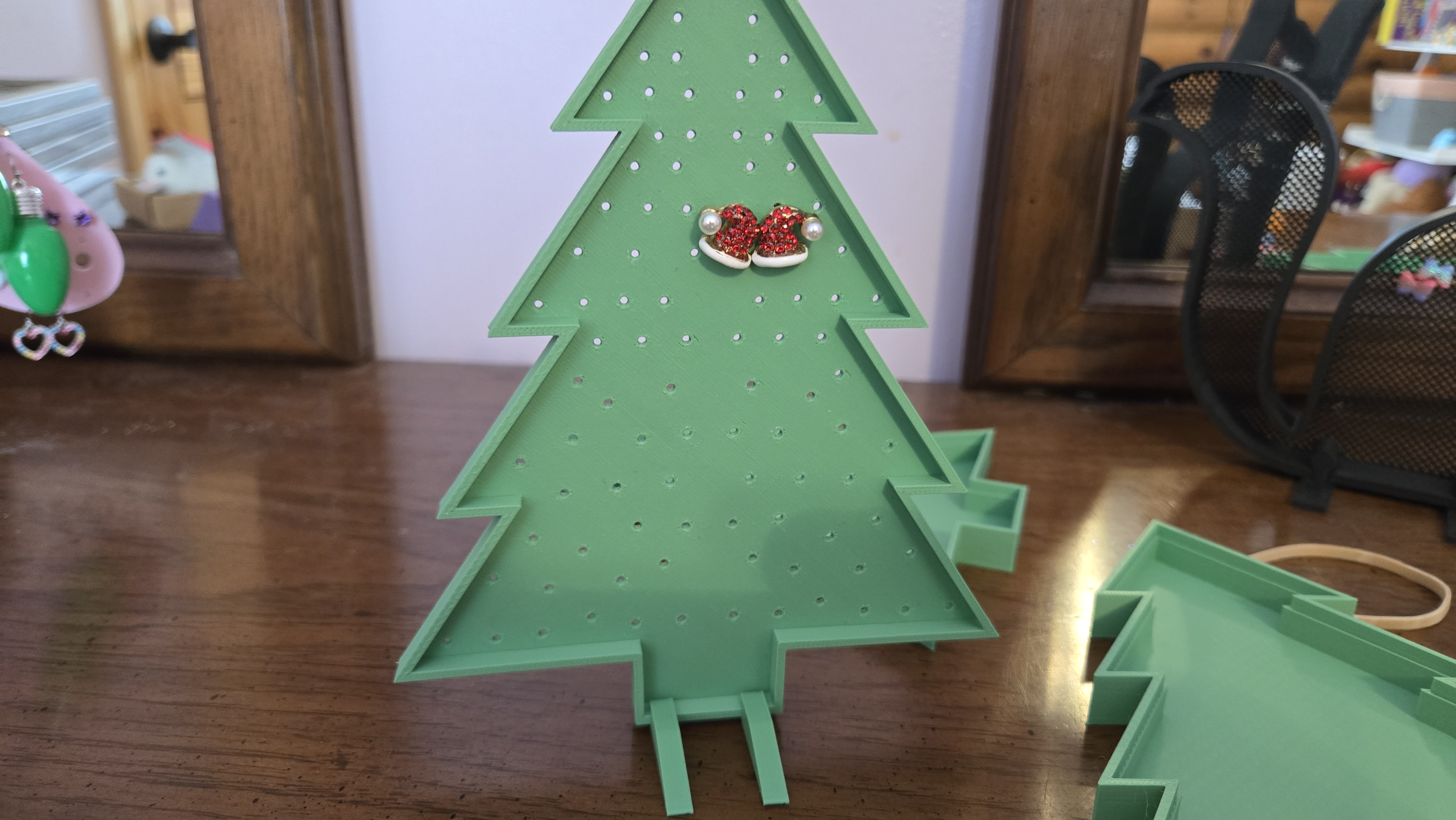 Christmas Tree Earring Holder and Storage