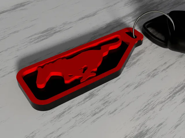 Mustang Keychain NFC tag