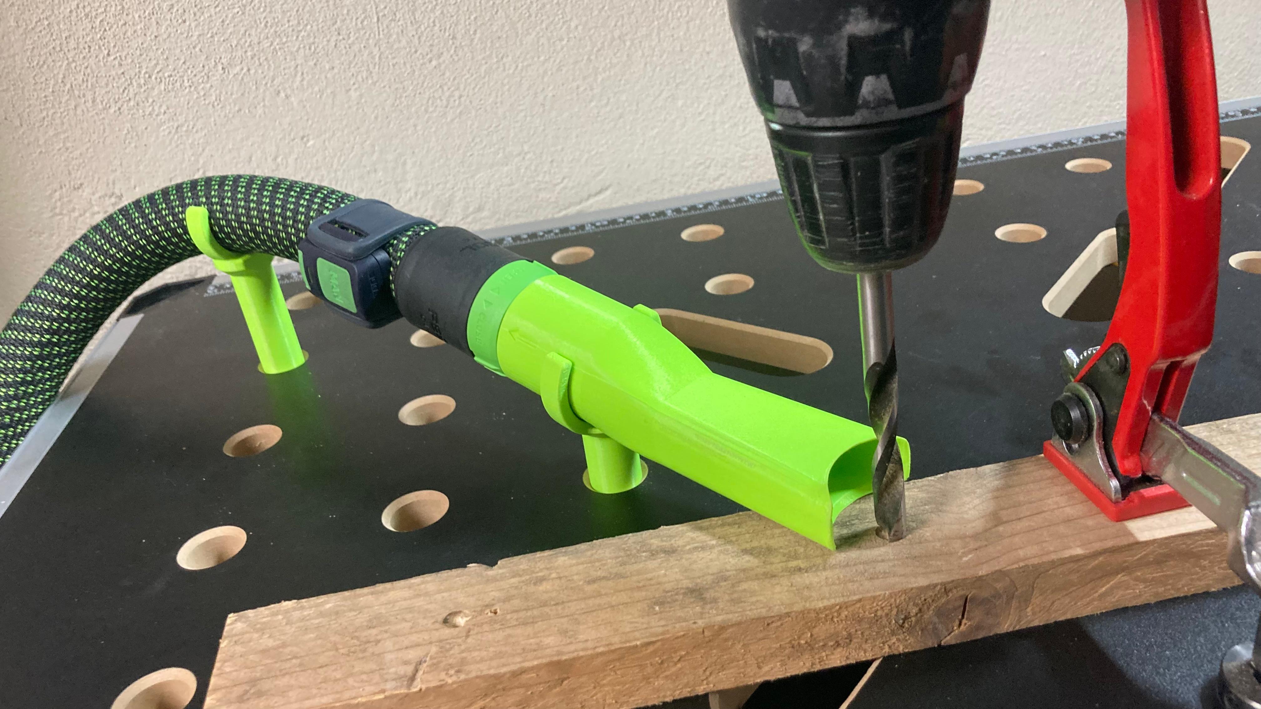 Simple holder Festool MFT vacuum cleaner for MDF workbench 20mm & 19mm (3/4") — miniatura 5
