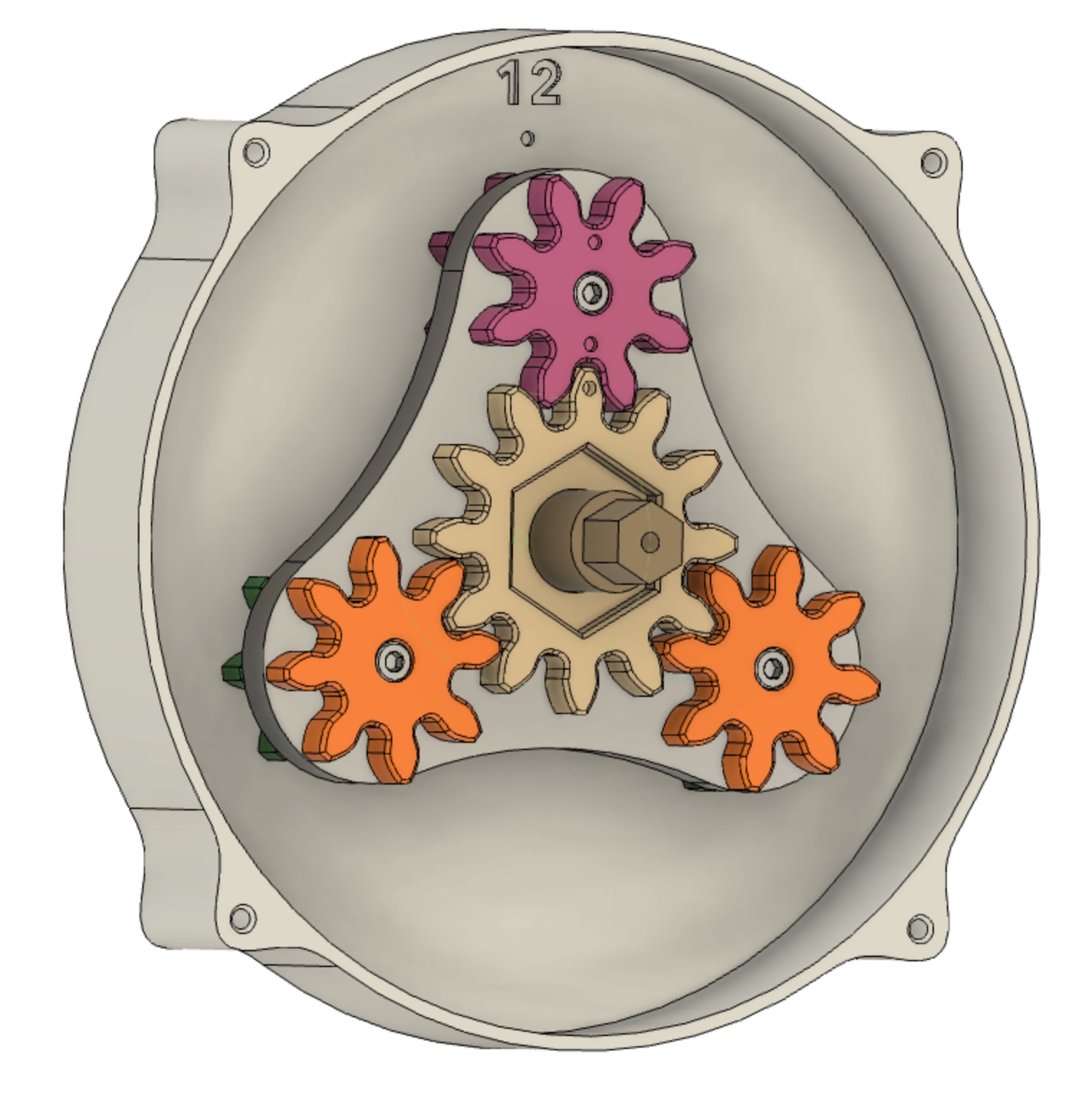 Miniatura 4 do modelo 3D Teaching Clock