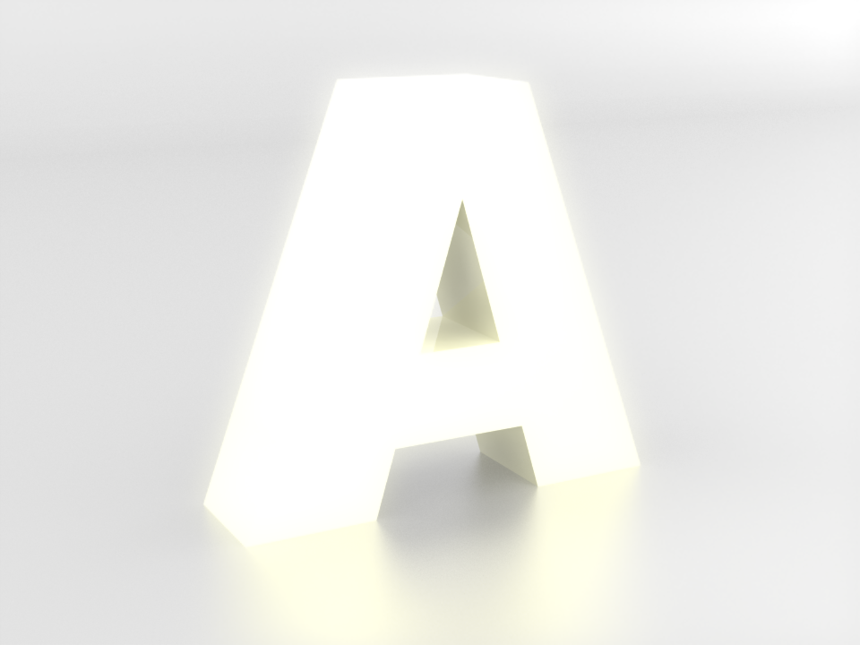 Decorative letters A-Z (Sans-Serif), LED light