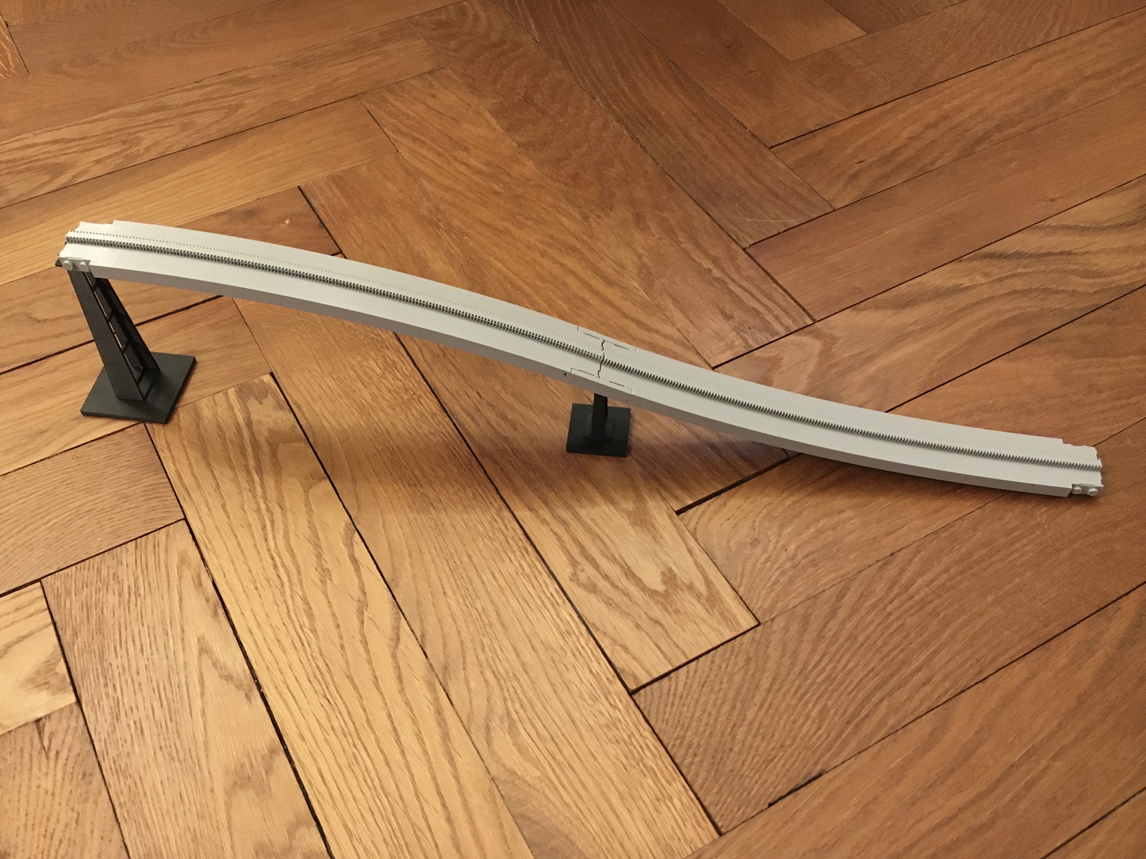 Lego Monorail Track Ramp Upper and Lower Part