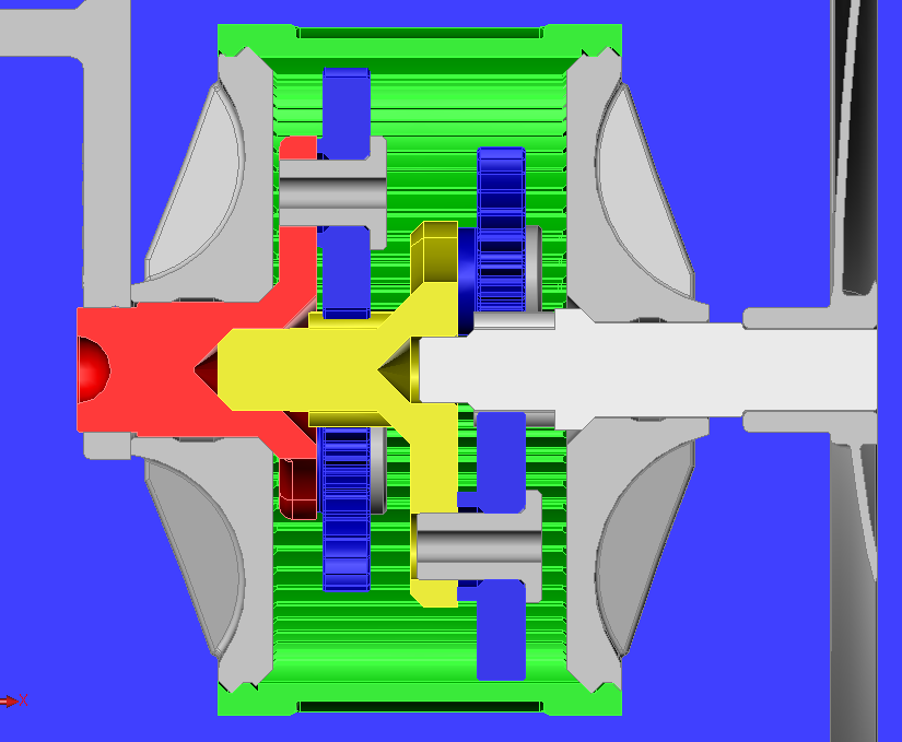 Planetary gear box 7x7=49x, M1,25  almost 3000n/min OPTIMIZED