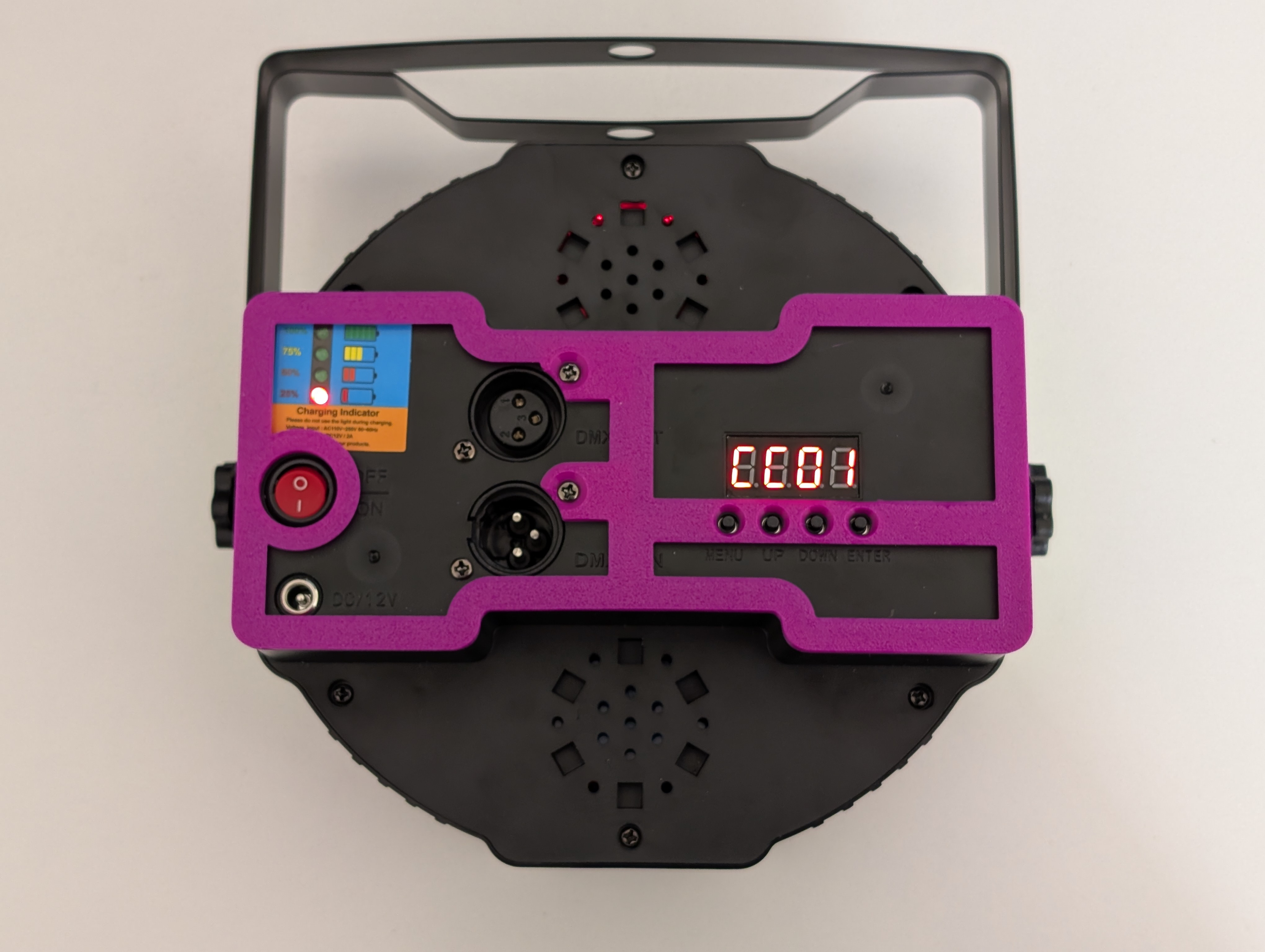 Battery LED PAR Light Back Cover Switch and Button Protector