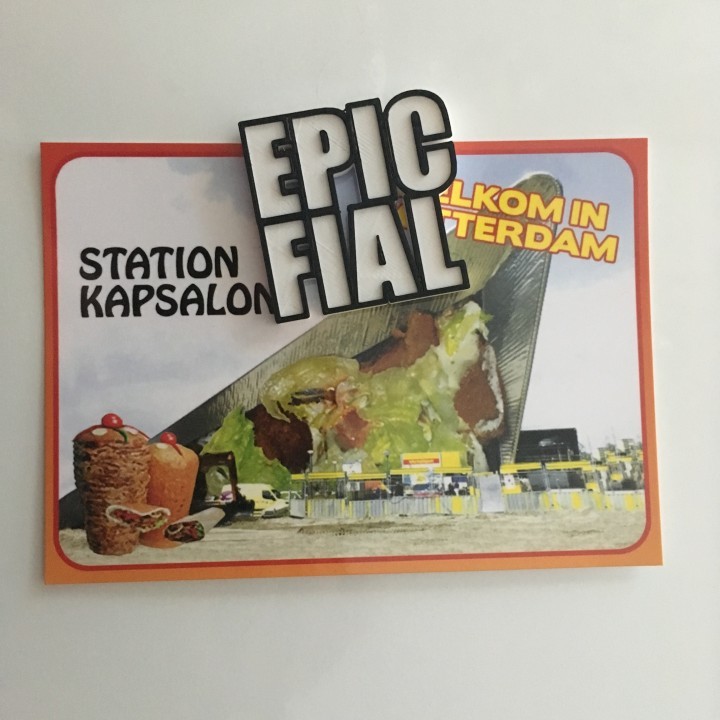 EPIC FAIL FIAL | fridge magnet (image macro meme letters)
