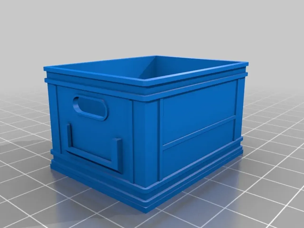 Miniature Collapsible Crate by electrosync, Download free STL model