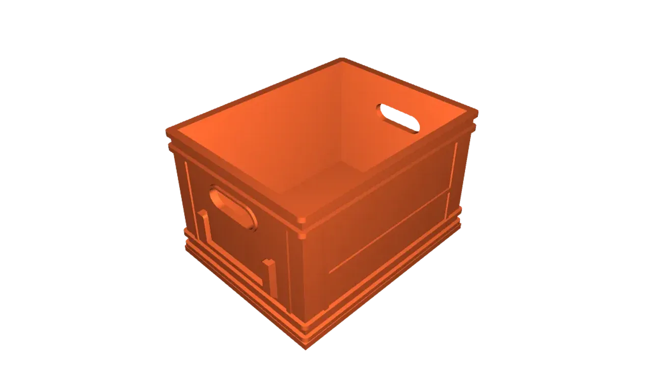 Miniature Collapsible Crate by electrosync, Download free STL model