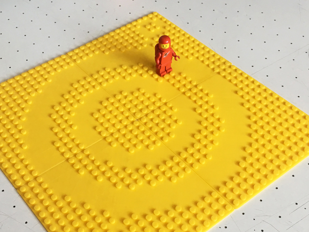 Miniatura 2 do modelo 3D Crop Circle Baseplates Interlocking Brick System Compatible