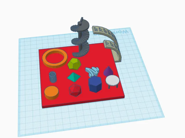 3d printer shape and overhand test