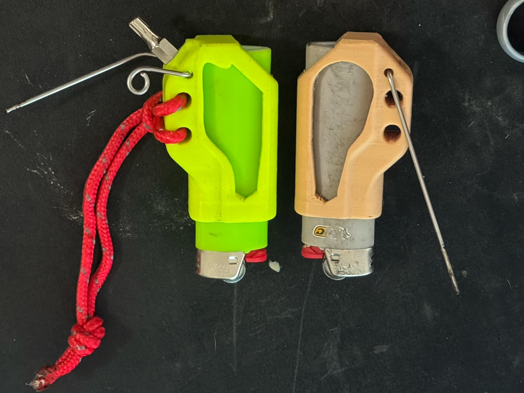 Bic Lighter Case with tamper and stoker 3D model thumbnail