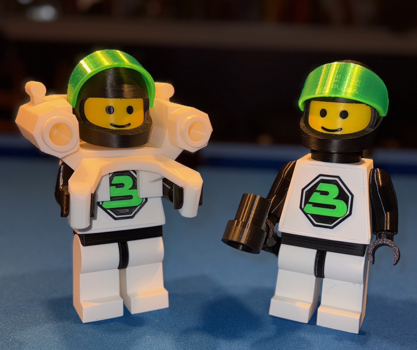 Classic Space Blacktron 2 Brick MegaFigures (5:1 Scale)