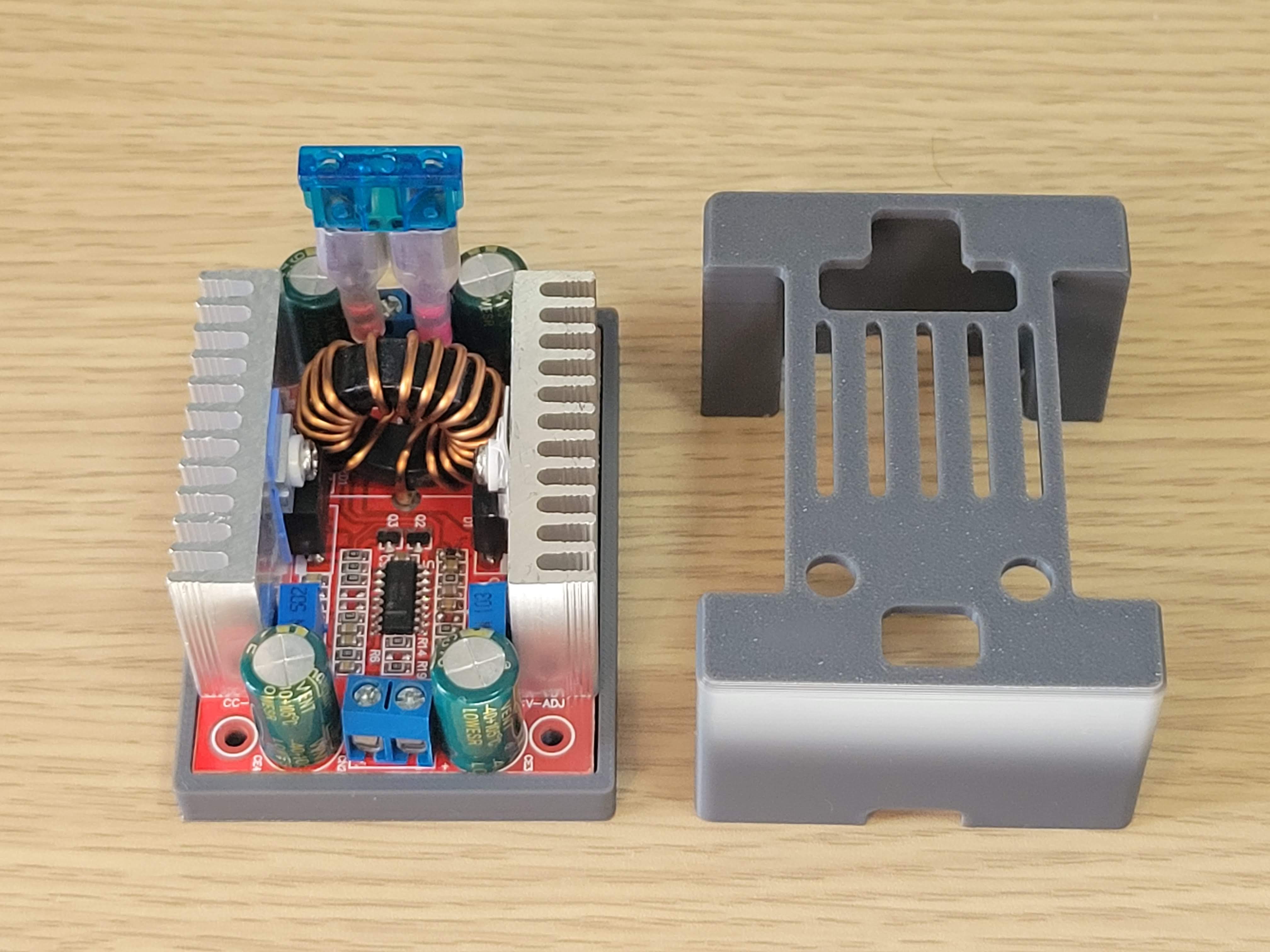 Accessible CC CV 400w 15a boost converter case