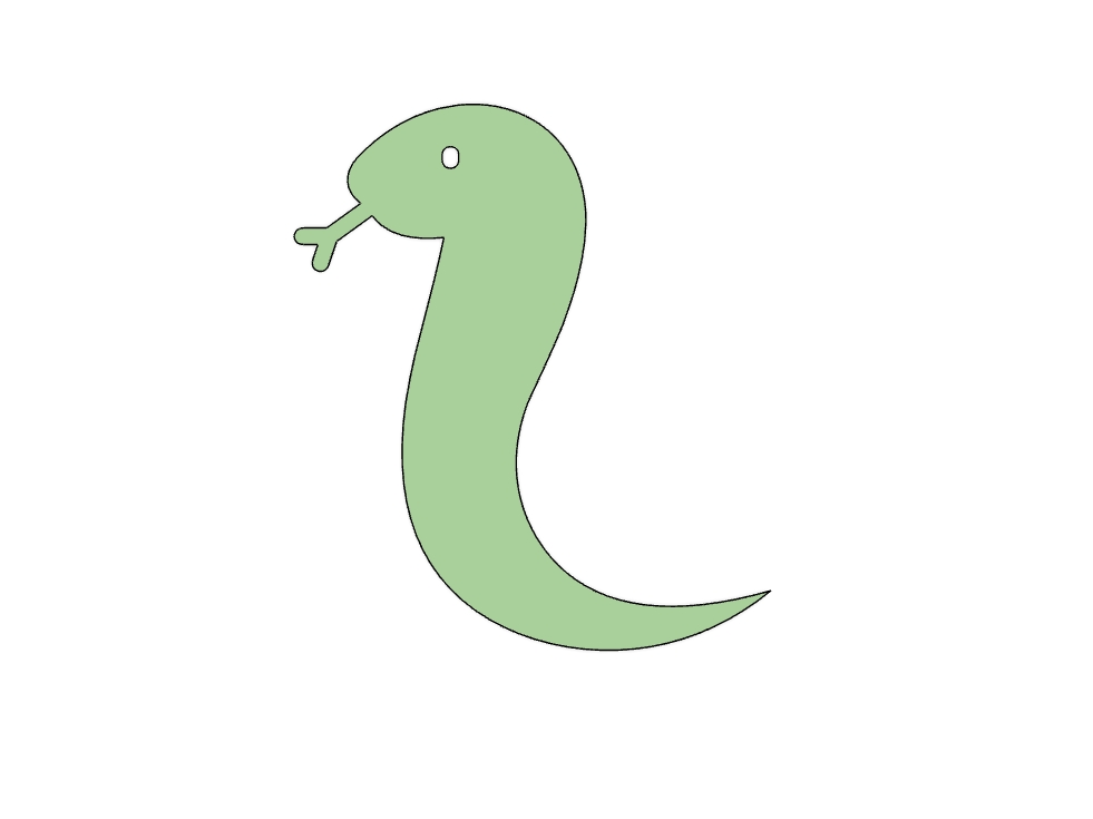 2D Snake Logo