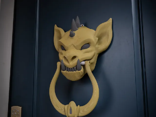 Gargoyle Door Knocker - Print In Place Halloween Door Decoration!