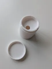 Round Pill Box with Snap Fit lid