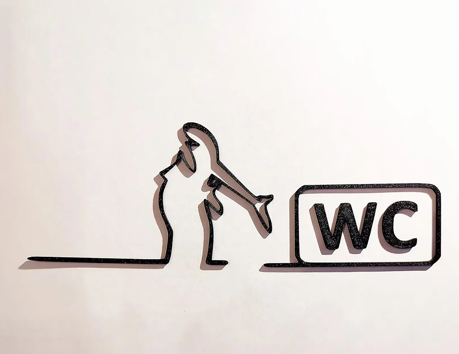 WC door hanger from the iconic cartoon "La Linea" Balum Balum.
