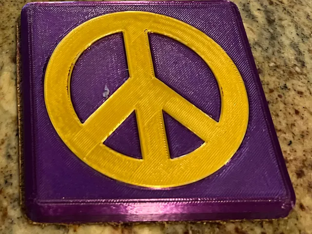 Peace Sign Coaster