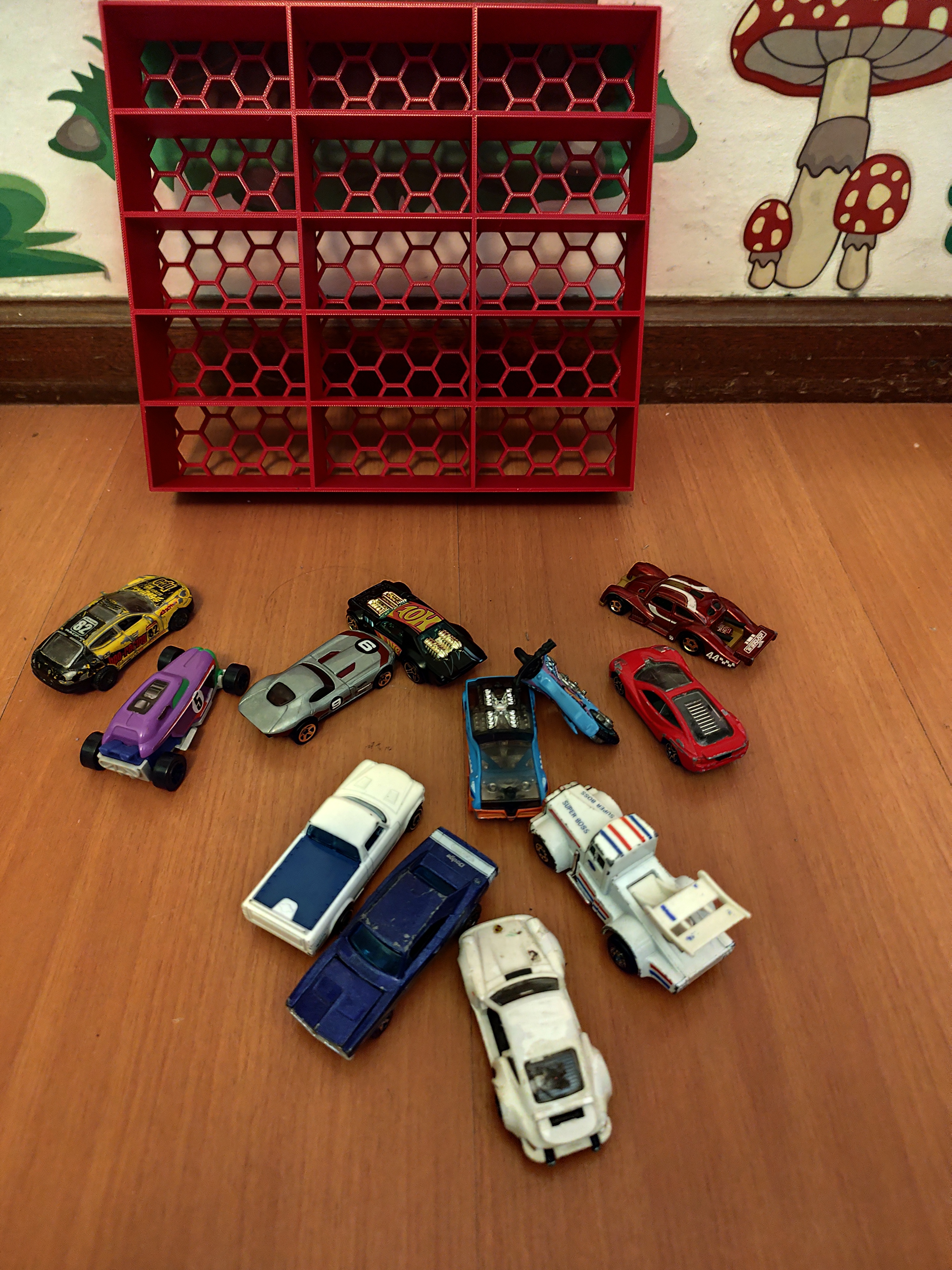 Storage or display stand for 15 Hot wheels cars