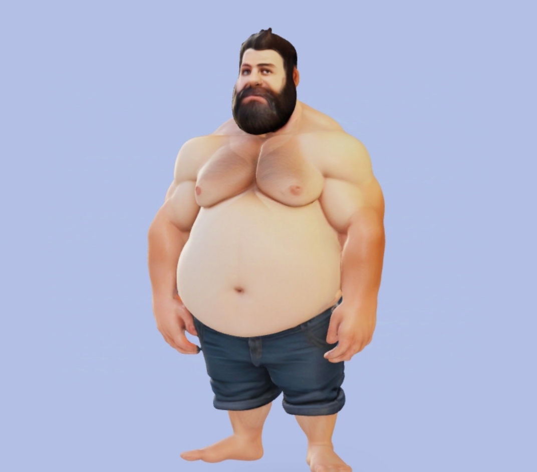 Gordo musculoso by Viajante3d Download free STL model Printables