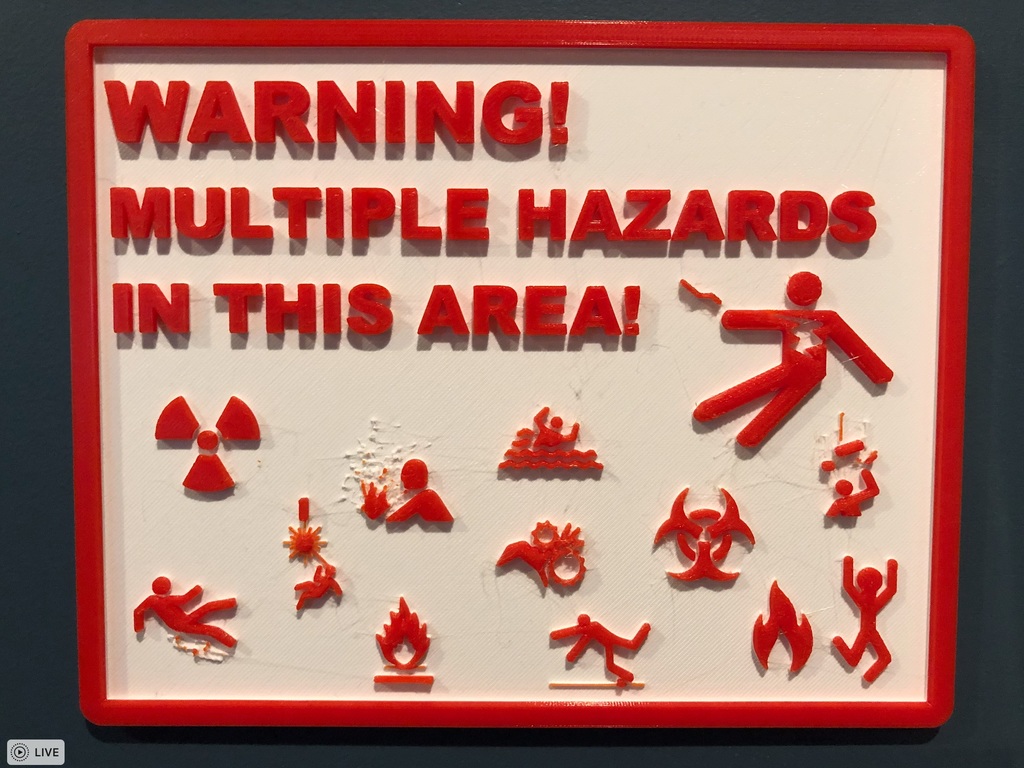 Multiple Hazards Sign by inverted1 Download free STL model