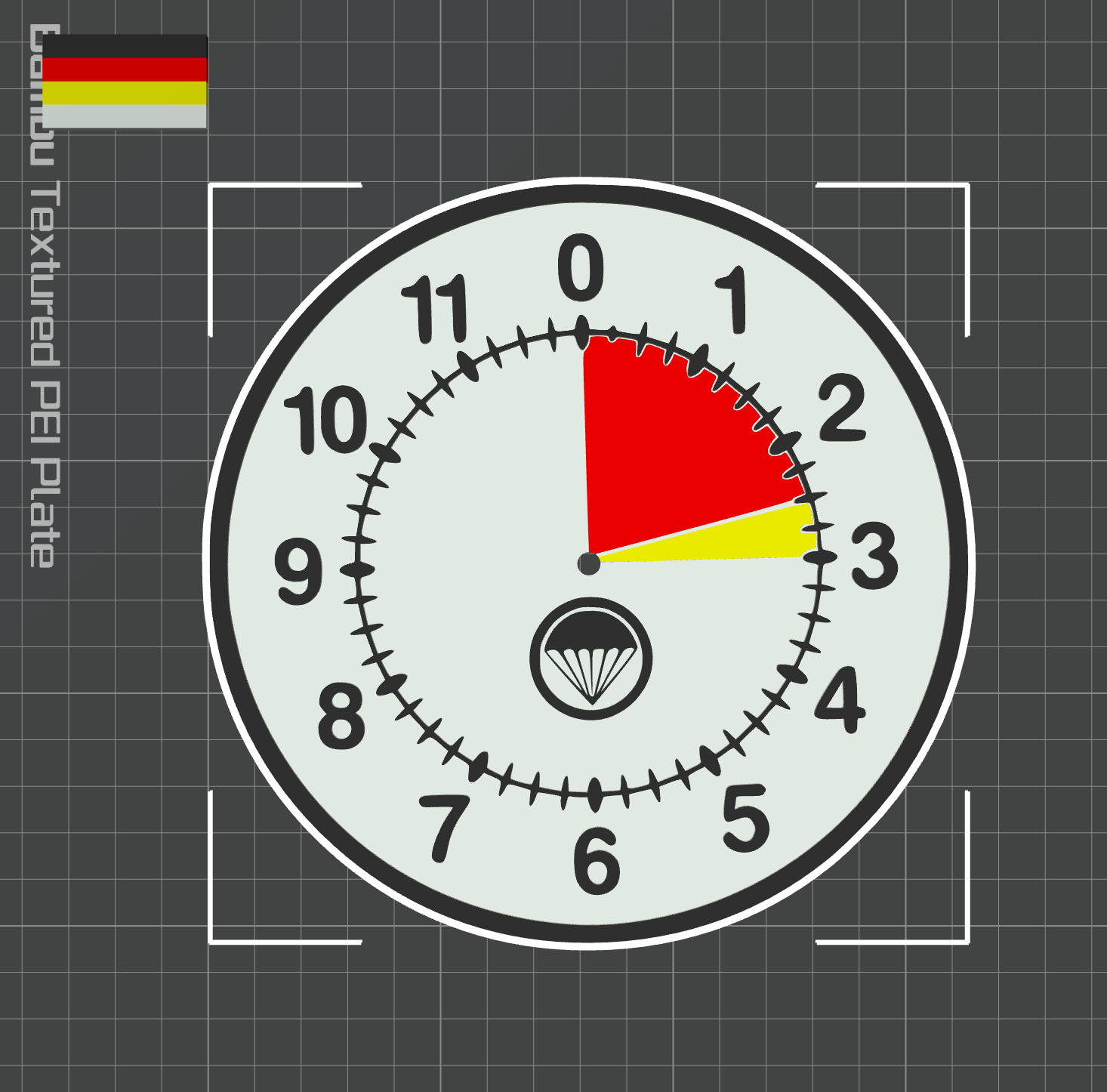 Skydiver Altimeter Wall Clock