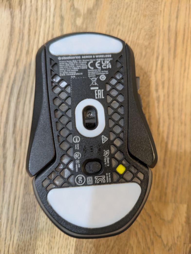 Steelseries Aerox 9 wireless mouse reminder for switch