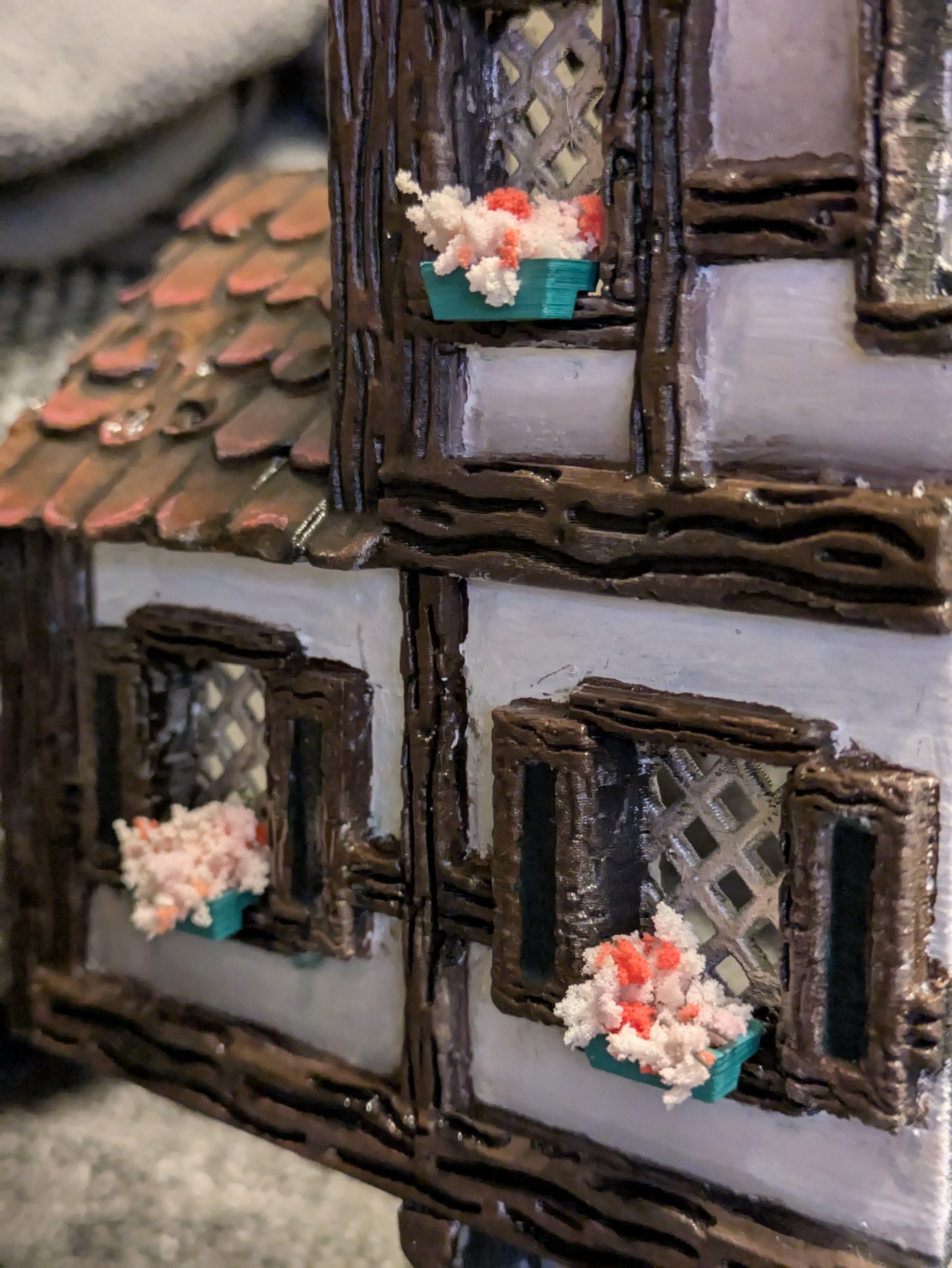 Window flower pots for book nook (Pixelwhiz)