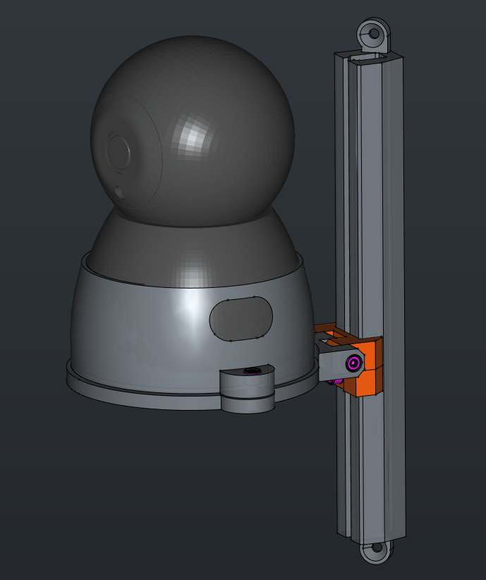 Wall mount for the Buddy3D-Kamera