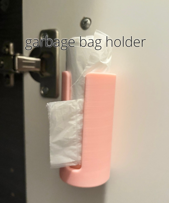 parametric (FreeCAD) garbage bag holder