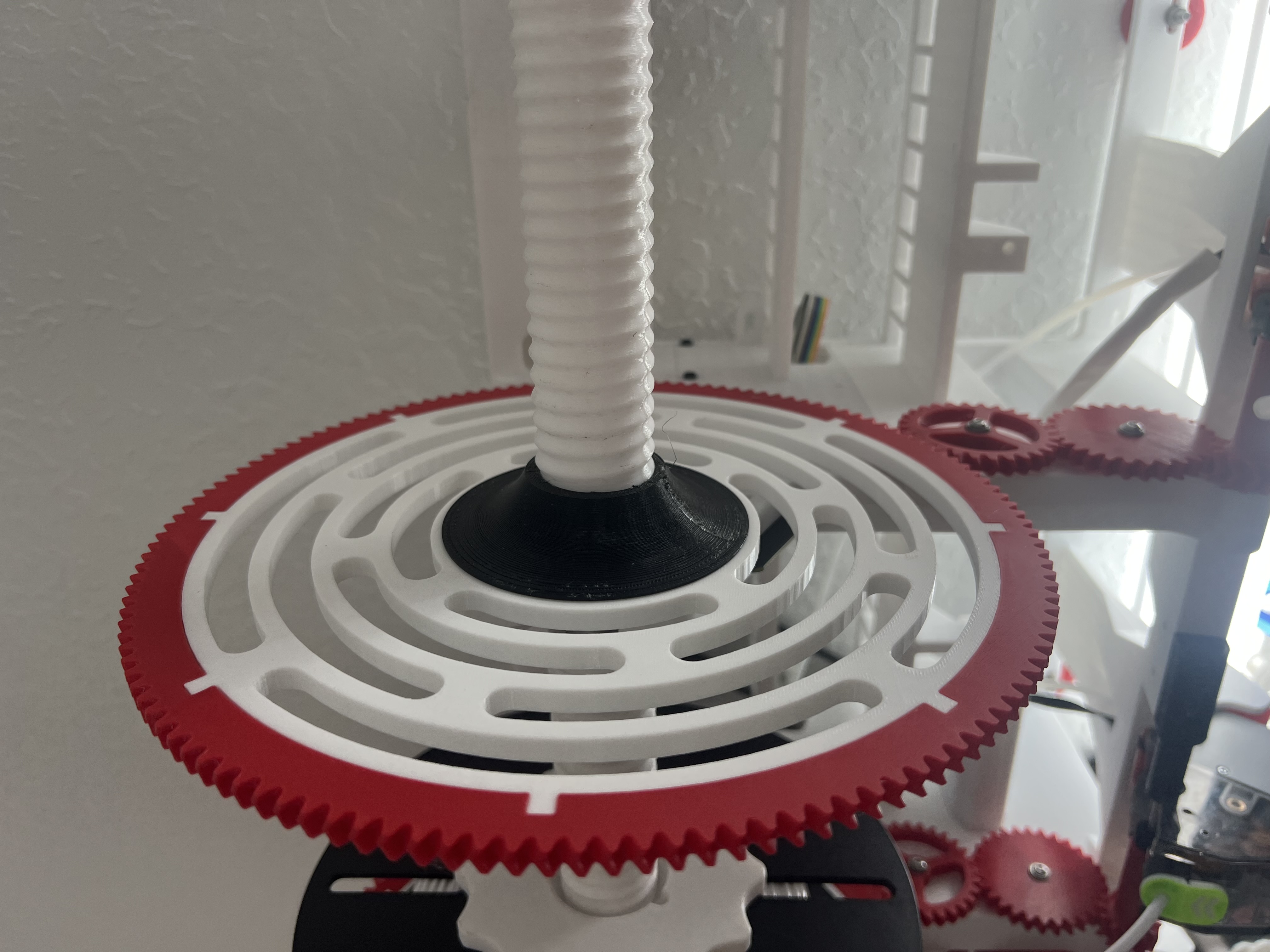 Large Spool Gear for Python with TPU Gear