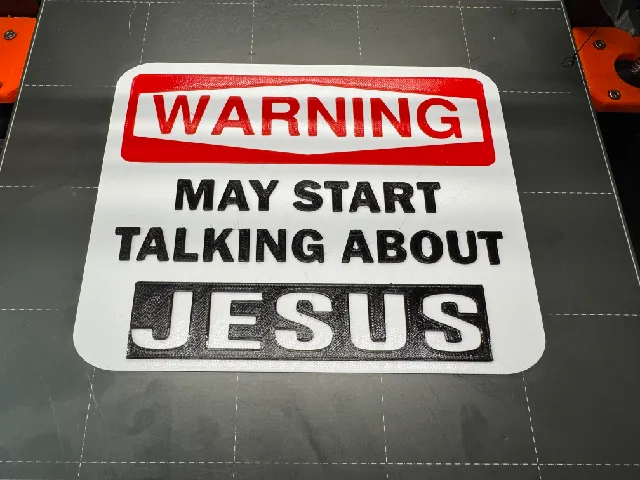 Warning May Start Talking about Jesus