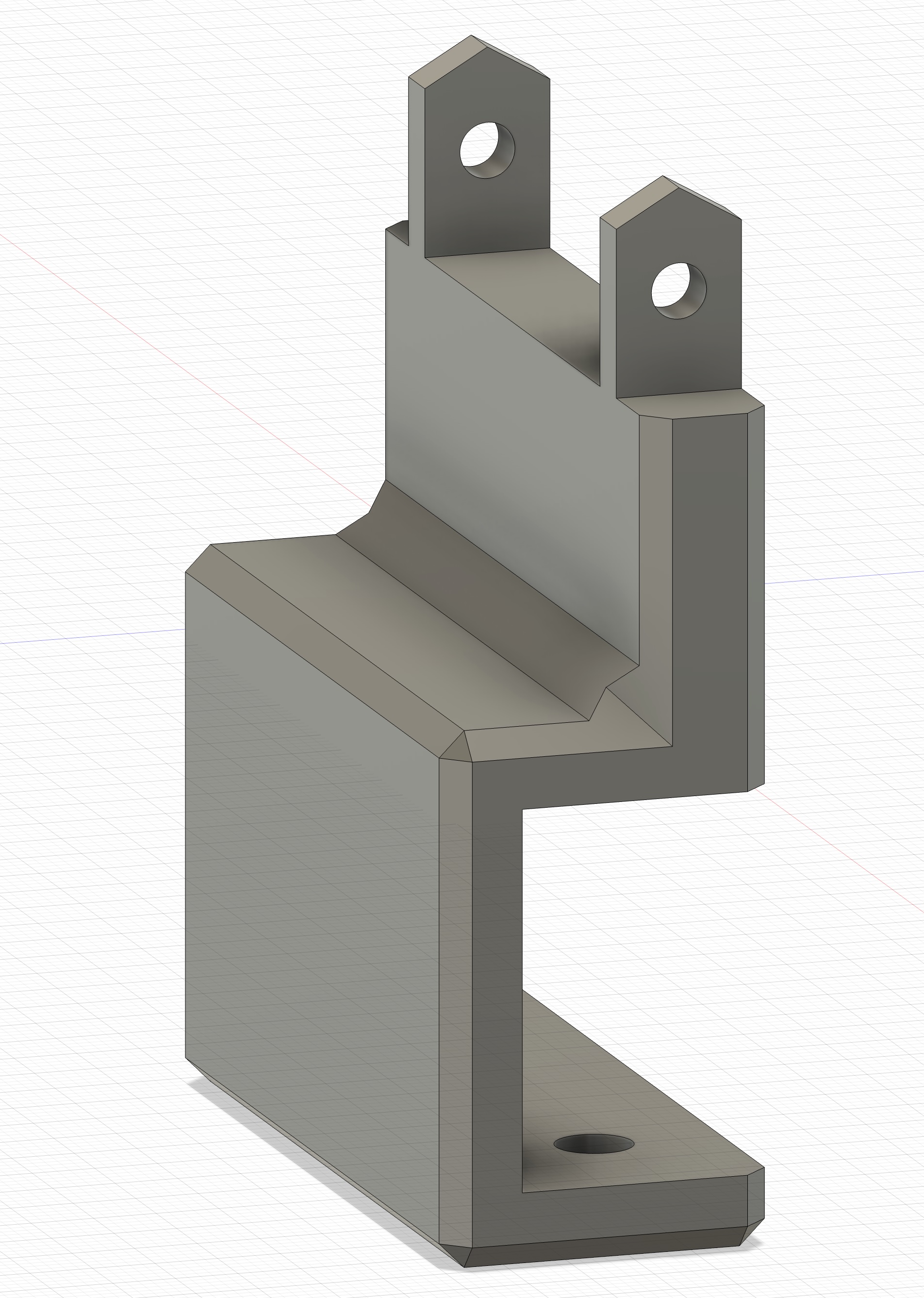 MMU3 buffer leg for countertop mounting