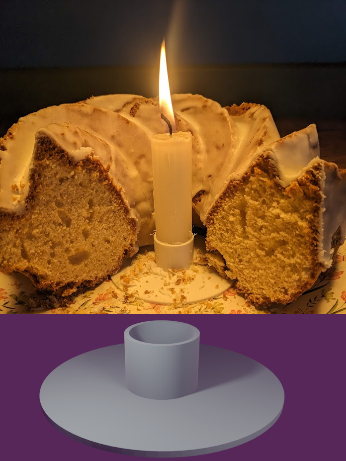 Candle Stick for Birthdaycakes (Gugelhupf)