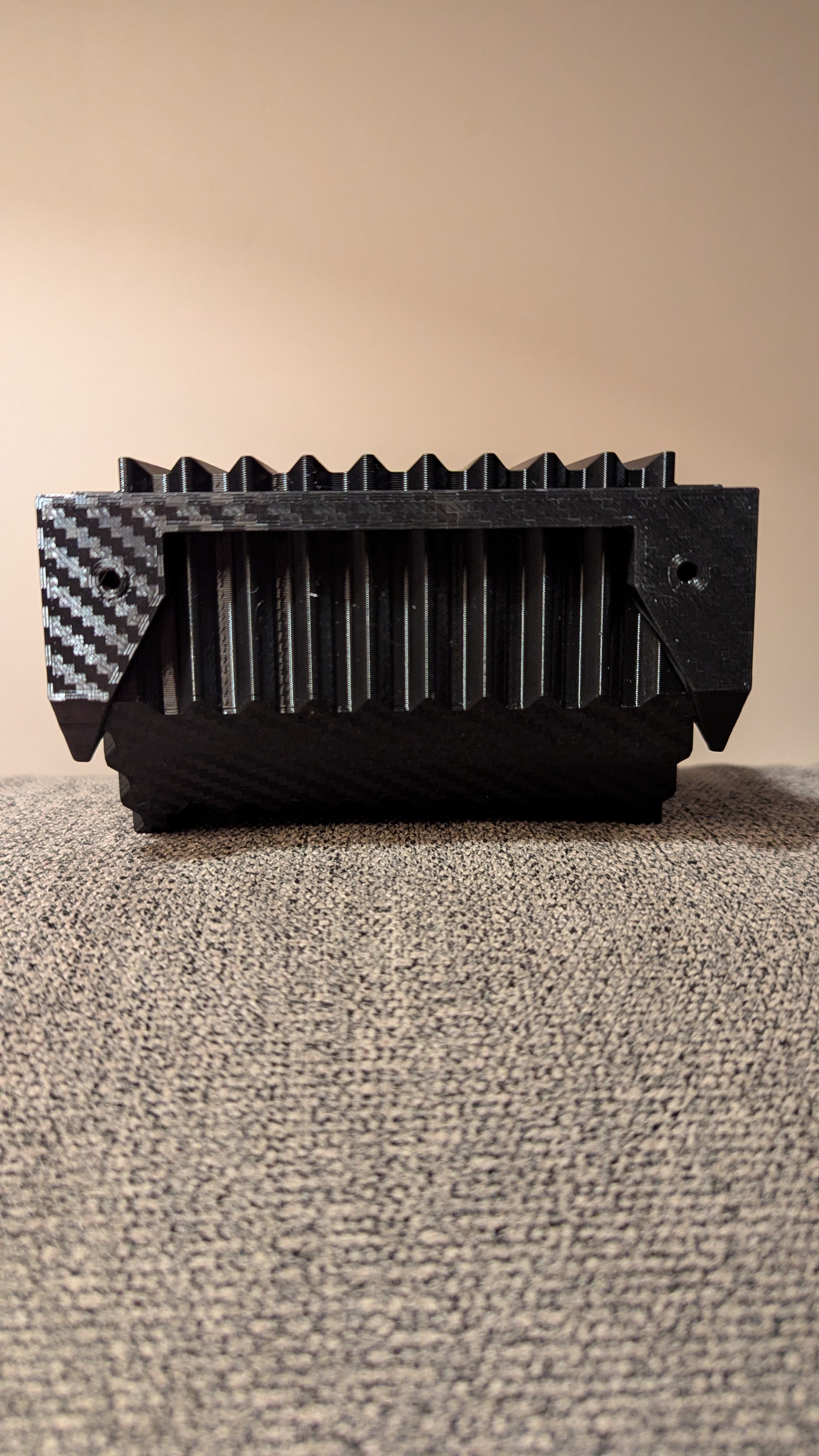 Miniatura 2 do modelo 3D Wall mount for Stackable Storage Bin, Vase Mode
