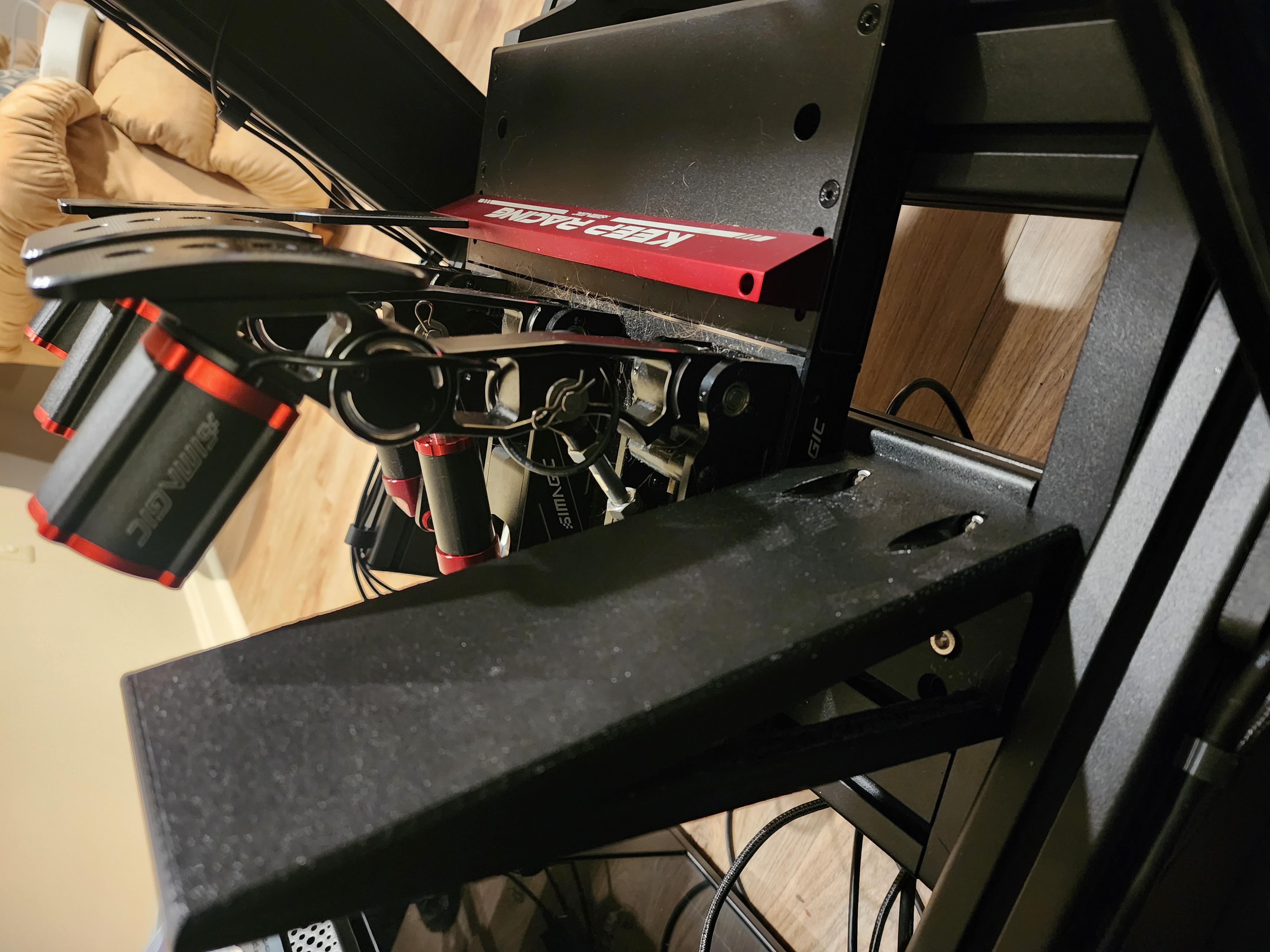 Dead Pedal for Sim Racing Rig