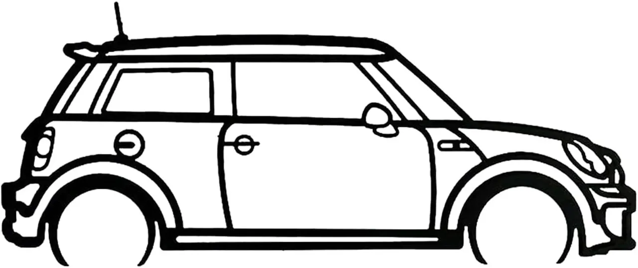 Mini Cooper S Silhouette Wall Art by Ajax_Larie | Download free STL ...