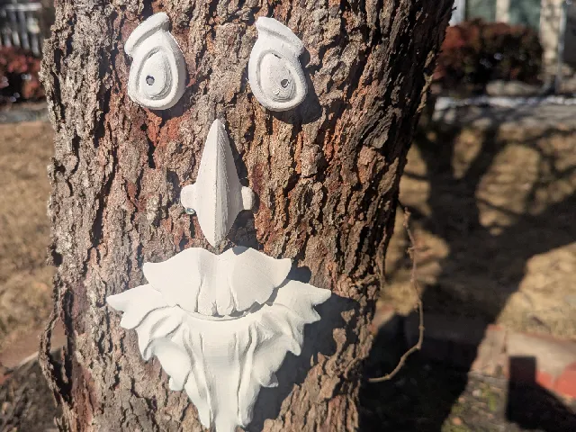 Old Man Tree Face Decoration by Off The B3d | Download free STL model ...