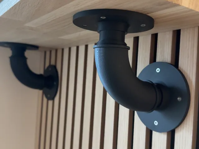 indutrial pipe for shelf.