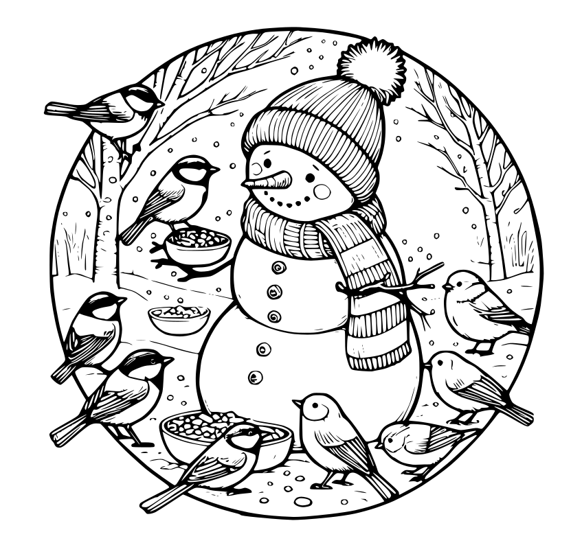 Snowman (5) coasters