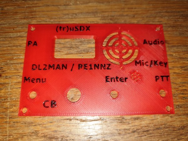 (tr)uSDX Alternative front panel