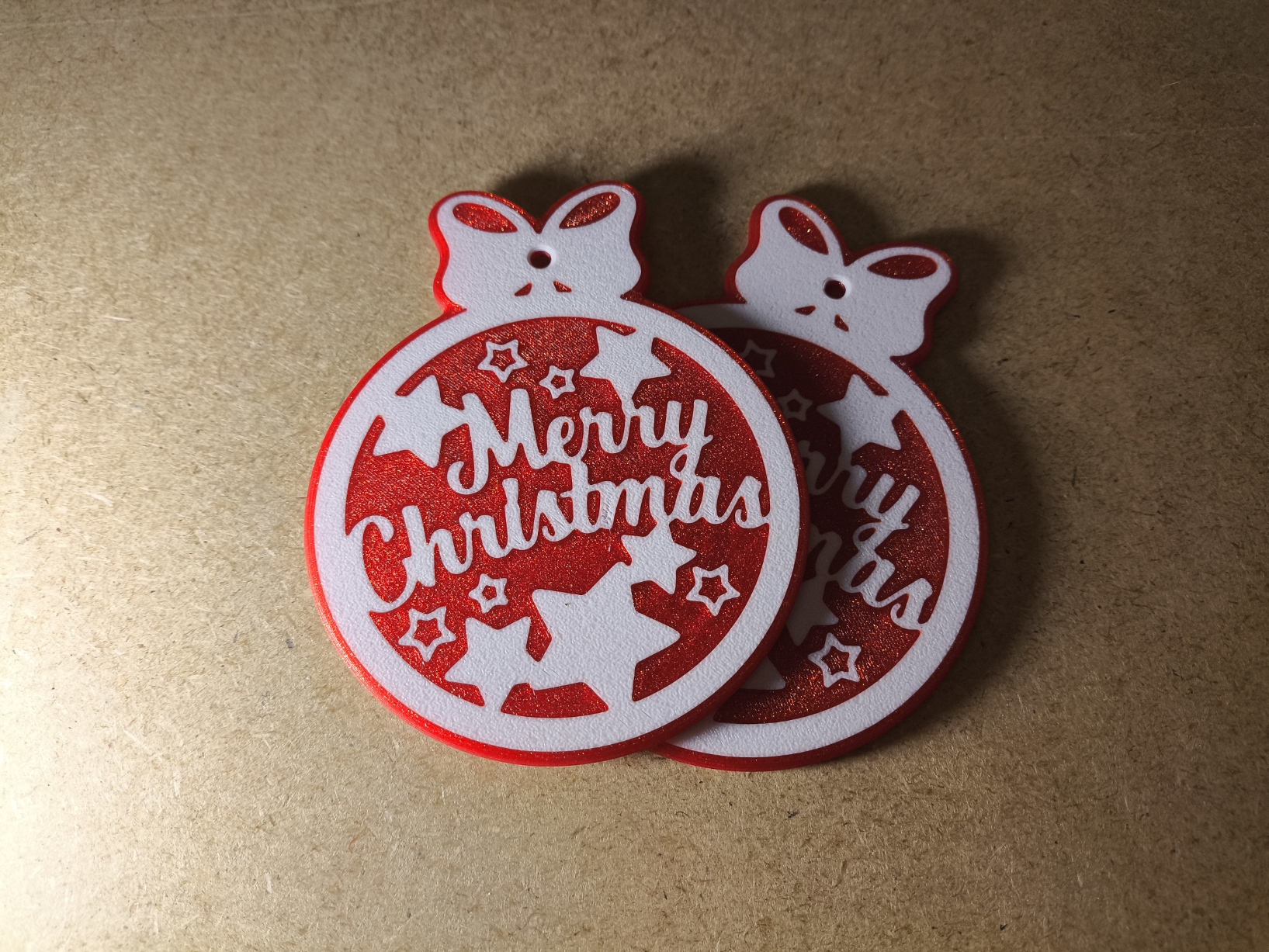 Merry Christmas Ornament – Two Versions for Any Setup