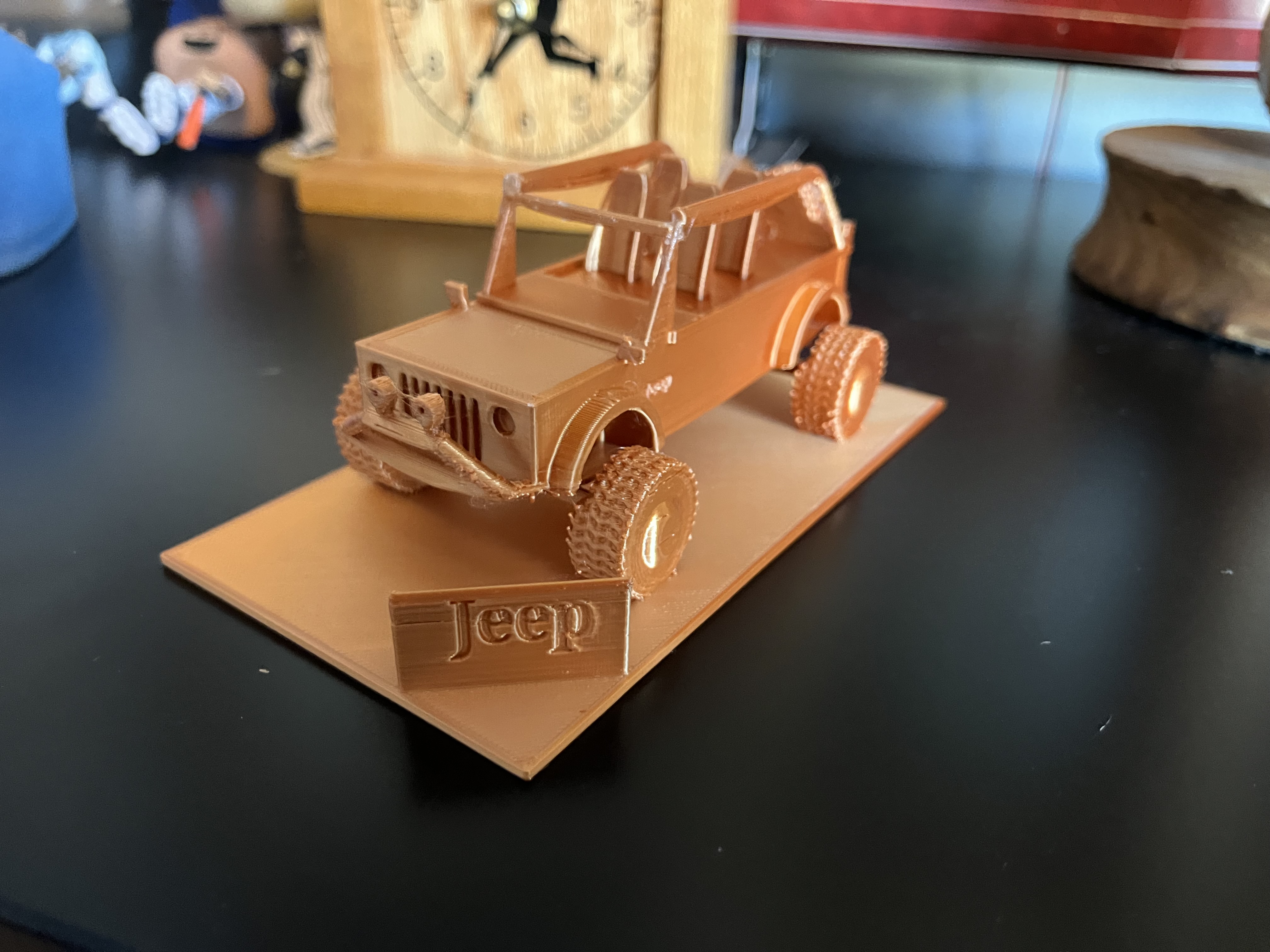 Jeep Wrangler with Sign