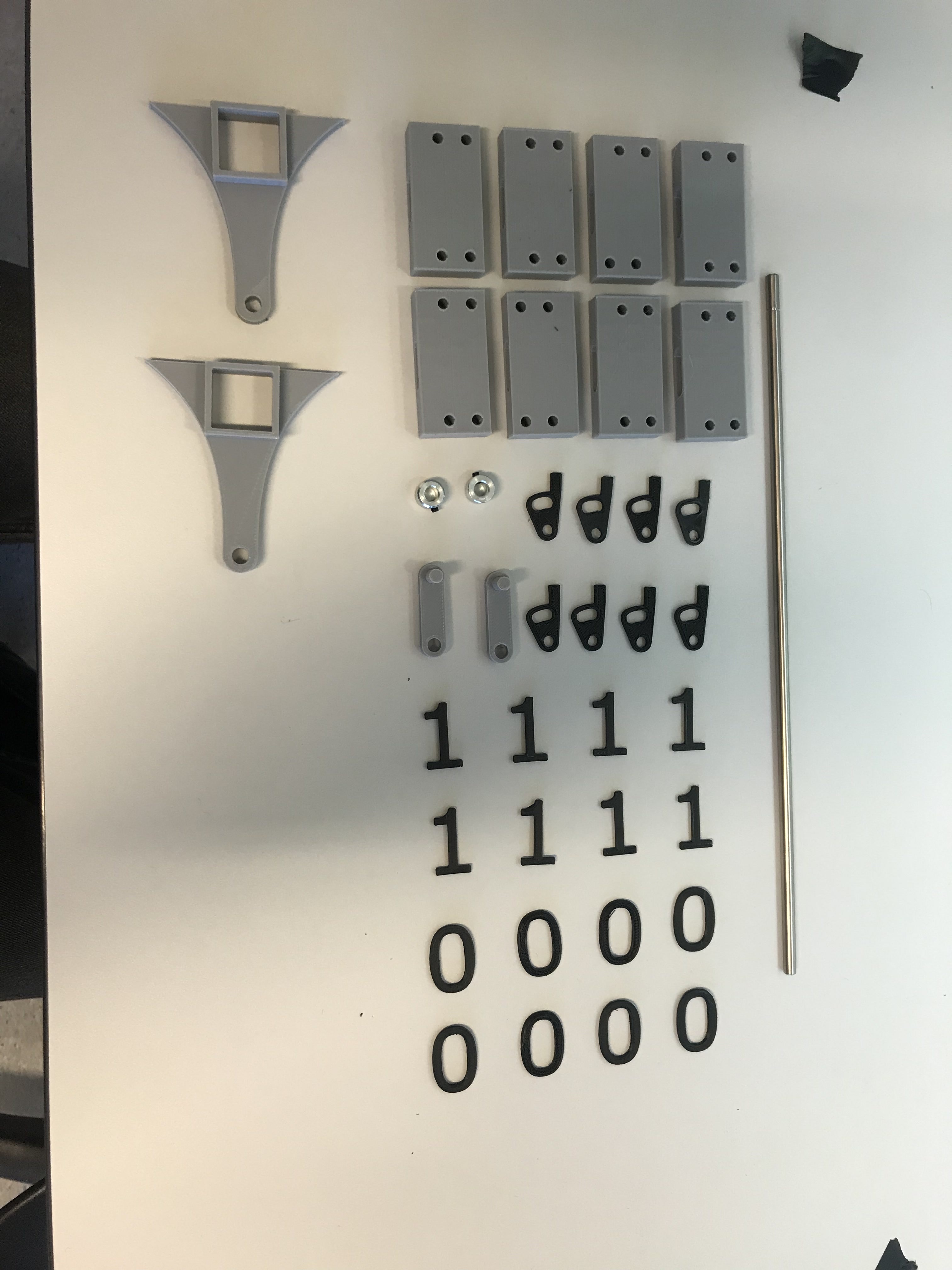 Miniatura 2 do modelo 3D Mechanical binary counter