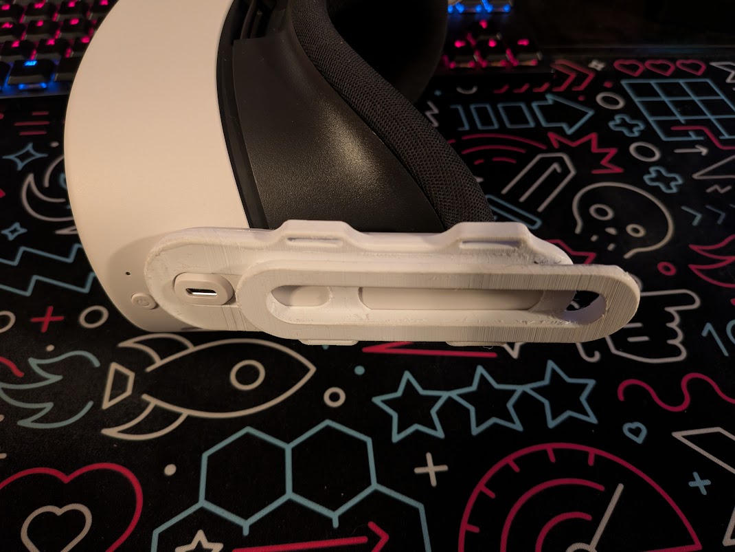 Quest 3 BoboVR M2 Adapter (Repaired Geometry) 3D model thumbnail
