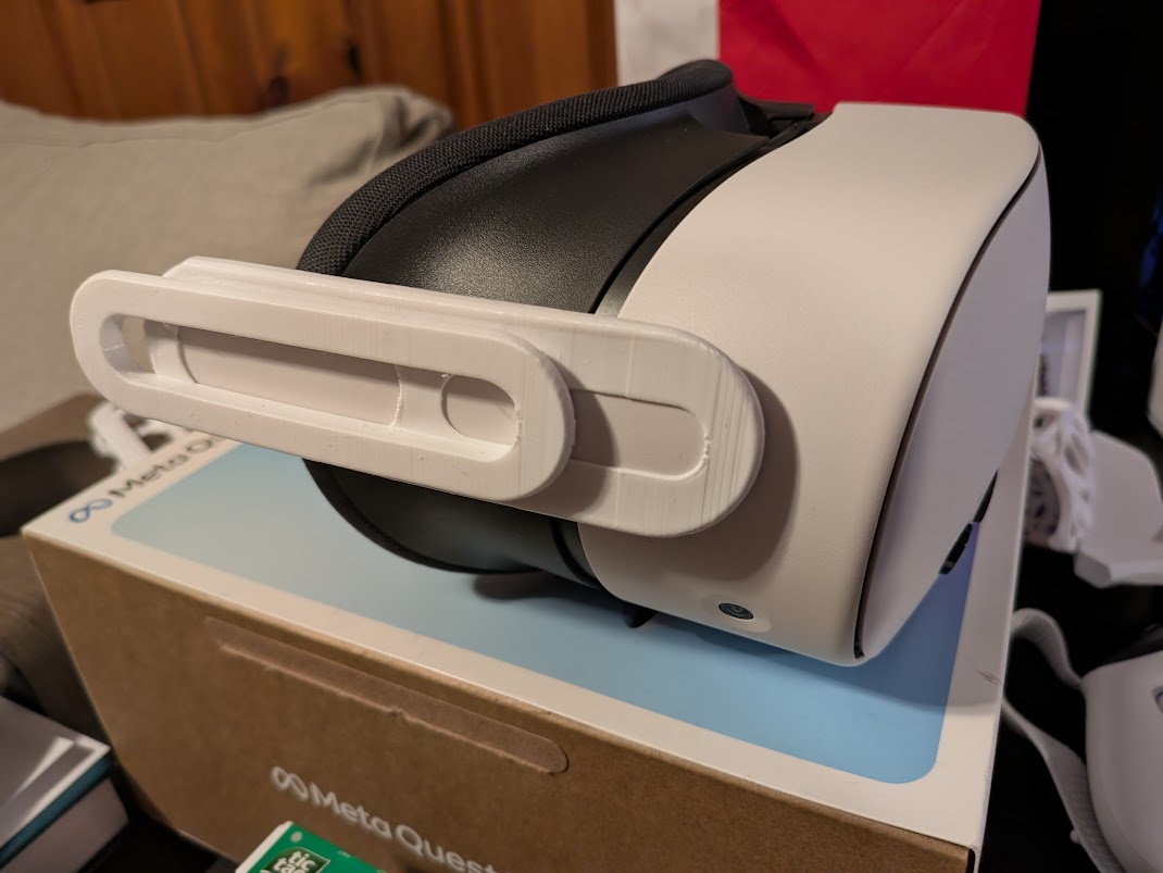 Quest 3 BoboVR M2 Adapter (no strap holes) 3D model thumbnail