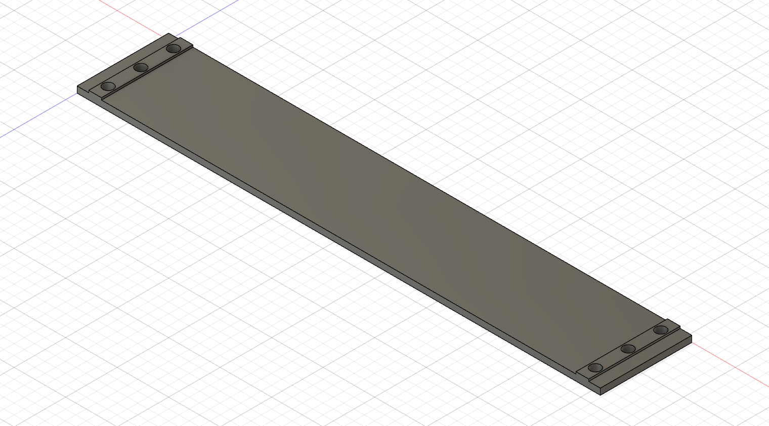 1U Blank face plate for 2020 Extrusion 10" rack